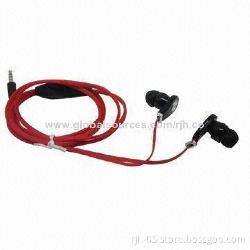 3.5mm stereo metal earphones with microphone